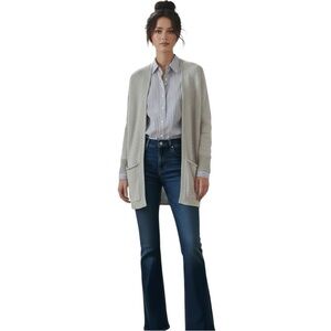 American Eagle Outfitters Open Knit Cardigan in Cream Size S